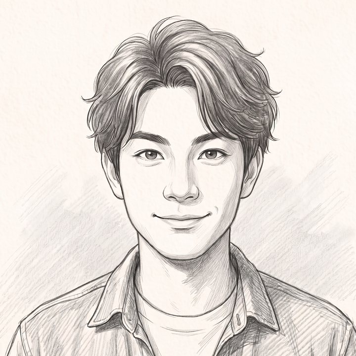 チーフデザイナー 東 優介のイラスト